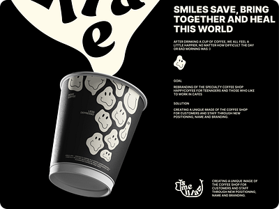 Smile lab. Coffee branding design graphic design illustration logo typography vector