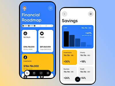 WealthSphere finance app interface app app interface credit tracker fin tech mobile app finance app financial literacy app financial roadmap investment tracker mobile app mobile app design net worth tracker personal finance personalized app experience personalized wealth managing app savings tracker ui ux ux ui wealth management wealthsphere