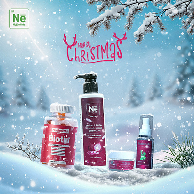 Christmas 2024 | Haircare products | Social media post branding christmas cosmetics graphic design haircare haircareproducts logo motion graphics socialmedia