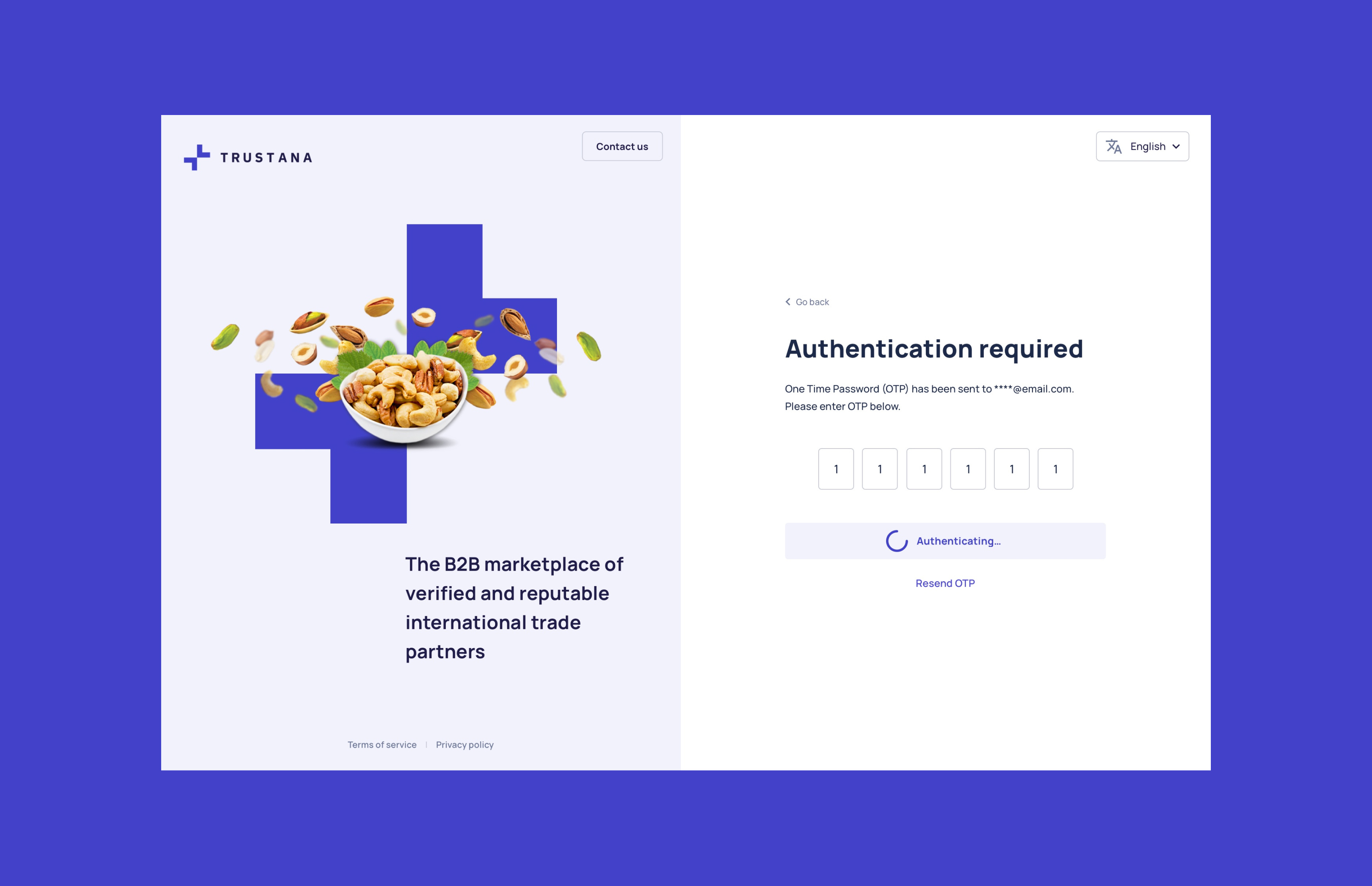 Example of Buyer Onboarding - OTP
