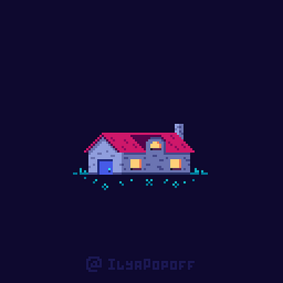 Pixel art 16bit 8bit art house illustration pixel pixel art pixel daily pixelart retro