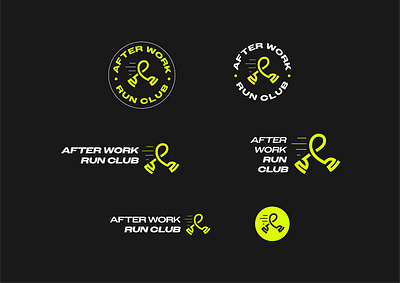 After Work Run Club Logo Idea assets badge branding creative creative design design graphic design icon identity illustration logo logo design run running running brand running club simple typography ui