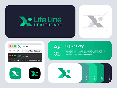 Logo Guidelines - LifeLine Health Care branding health care healthcare hospital life care life line lifeline logo logo design logo guidelines logo identity logofolio logos