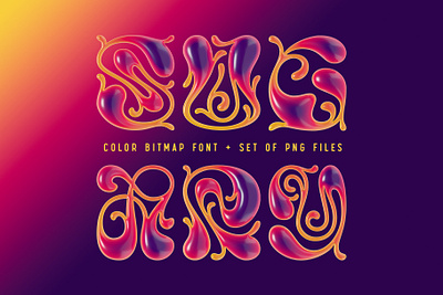 Sugary - Bitmap Color Font abc