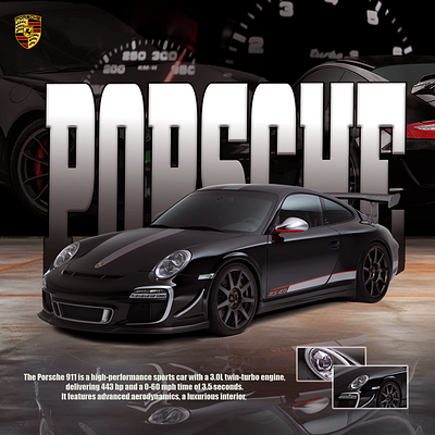 911 Porsche Poster Design. branding designer graphic graphic design logo motion graphics