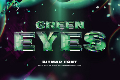 Green Eyes - Bitmap Color Font abc