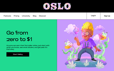 #03 - Landing Page 100daysofui figma illustration ui ux