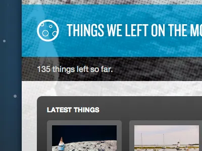 Gnome home. black blue border radius box shadow css3 css3exp gnome grey helvetica icon knockout logo moon opacity rgba