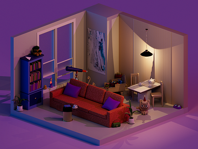 ROOM 3D 3d 3droom animation branding design flatdesign graphic design illustration logo mobile application motion graphics rooms ui ux