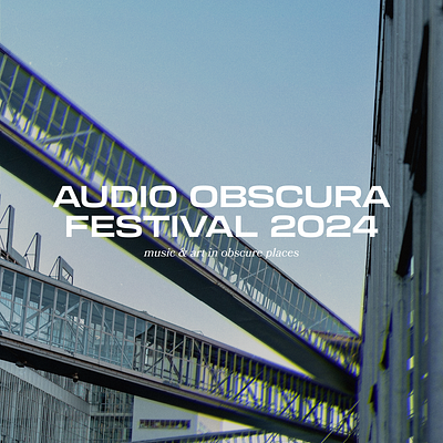 Audio Obscura Festival 2024 artdirection branding digitalart graphic design identity motion graphics