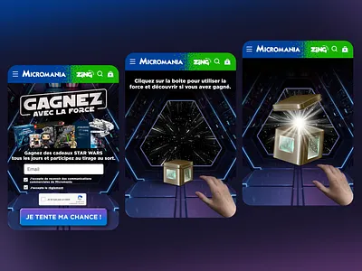 Micromania Star Wars branding design force game game design graphic design illustrator micromania photoshop star wars ui ux