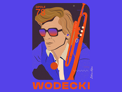 WODECKI color graphicdesign illustration music muzyka pattern portret vector