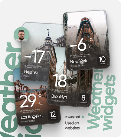 Weather widgets appdesign design graphic design mobileapp ui ui design ux design uxui weather weatherwidget widget