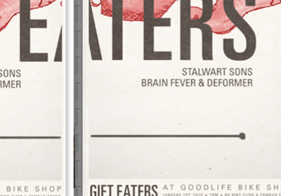 Gift Eaters gigposter poster typography