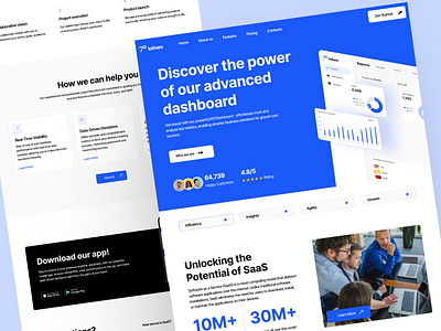 Tothem - SaaS Website analytics business corporate design figma landing page saas ui design uiux uı web design