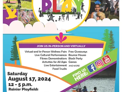 Big Day of Play Event Poster 2024 design graphic design illustration poster design vector