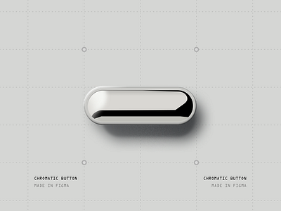 Chromatic Button 3d button chrome material metal ui