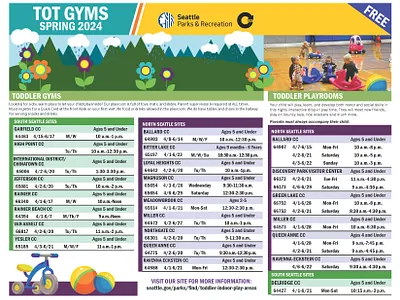 Tot Gym Brochure - Interior brochure design graphic design illustration trifold vector