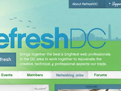 Fresh- & even more than that birds blue chalet dc green metro script sky