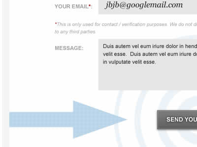 Contact Page - BSS site arial blue minimal webdesign website white