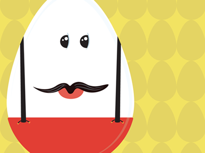 No Egg Here disguise red white yellow