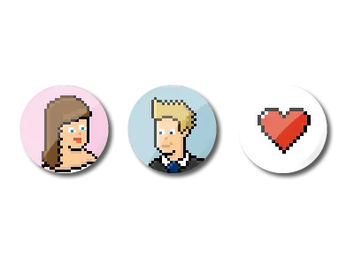 Wedding Pin Badge Ideas badges pixels