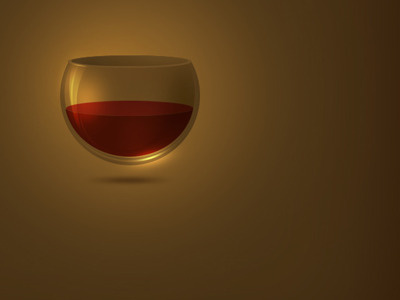 Glass floating glass wine