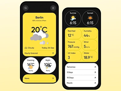 SkyCast weather forecasting app accurate weather reporting app dynamic weather visualization hourly forecast humidity tracker minimalist ui mobile app mobile app interface modern weather app real time forecast ui uv index ux ux ui water temperature weather app weather app design weather forecasting app weather news wind speed monitor