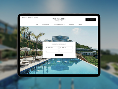 Design of hotel booking website booking design hotel ui ux uxui uxuidesign webdesign website