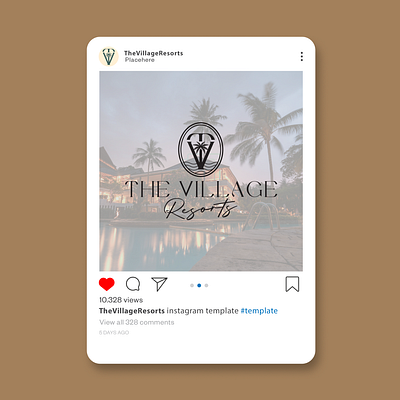 The Village Identity - Social Meida 01 graphic design instagram logo