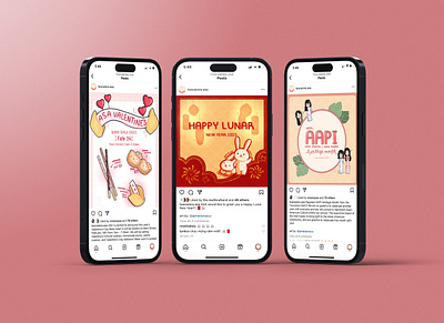 Asian Student Association Instagram Posts design graphic design social media