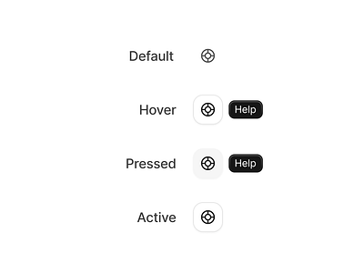 Button with tooltip app appdesign black button clean design figma minimalist mobileapp productdesign ui ux webdesign white white mode