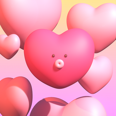 Heart 3d animation art blender branding design graphic design illustration motion graphics