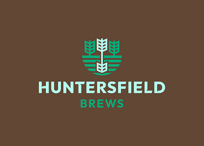 Huntersfield Brews 2 arrow logo beer logo brand identity branding brewing logo design field logo graphic design hops logo hunter logo logo logo inspiration logomark logotype