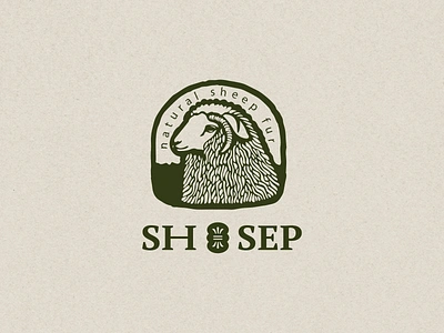 SHOSEP/ Logo for a clothing brand made from natural sheep wool branding graphic design logo typography