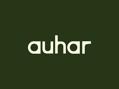 Auhar wordmark logo abstract design graphic design logo logo design wordmark