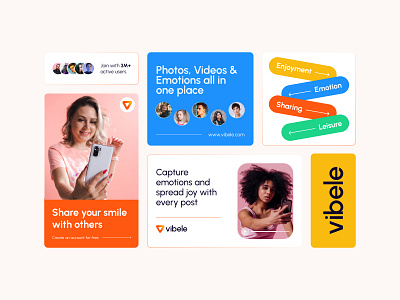 Vibele | Entertainment Platform brand guidelines brand identity branding community entertainment facebook graphic design instagram logo logo design modern logo network photo sharing sharing sharing platform social connection social media tiktok video sharing visual identity