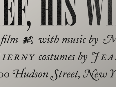 film poster caslon fleurons poster type