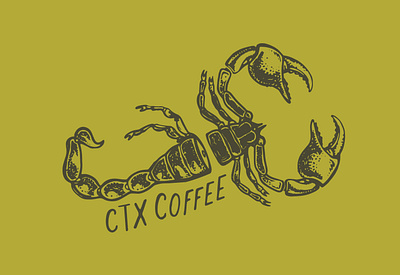 CTX COFFEE STICKER illustration logo sticker