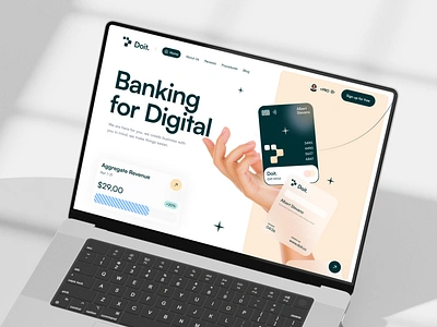 Doit - Digital Banking Platform app banking branding design digital elementor finance fintech landing money page payment platform saas software ui wallet webflow website wordpress