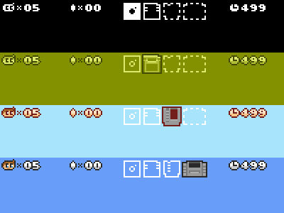 4up HUD 16bit 2bit 4bit 8bit black blue bullet in the blog game green hud iphone mimeo pixel ram carts white