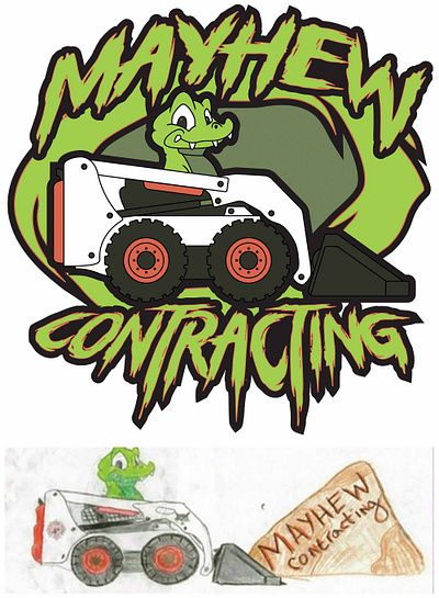 Mayhew Contracting Logo - Before & After adobe illustrator before and after blue collar blue collar design blue collar designer branding contractor brand contractor branding contractor logo graphic design graphic designer illustration illustrator design illustrator designer logo mayhew contracting type design type designer vector design vector designer