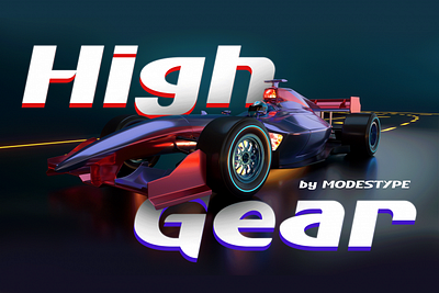 High Gear – Gaming Font branding children design display font font game gaming kids movie poster racing youtube