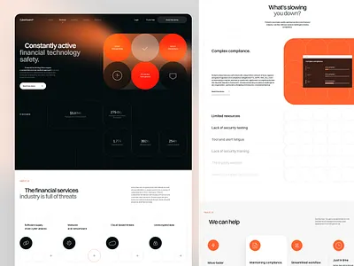CyberGuard - Financial Technology Safety Web Concept cybersecurity datasecurity fintechinnovation fintechsafety homepage landing page safetransactions ui ui ux webdesign website