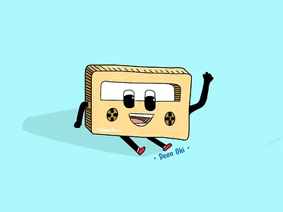 Tape Cartoon Illustration animation art graphic design illustration motion graphics ui vectopr