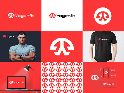 Yogenfit logo design brand brand identity branding design fitness logo fitnesslogo graphic design gym gym club gym logo illustration logo logo design modern logo ui y logo yg logo yoga yoga club yoga logo