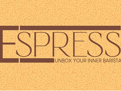 Espress...Unbox Your Inner Barista. advertising branding coffeemockups coffeepackaging design graphic design illustration illustrator logo design packagingdesign photoshop shippingboxes