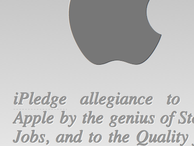 Fanboy Pledge apple background css3 fun gradient