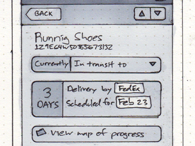 TrackThePack Tracking Details iphone sketch trackthepack