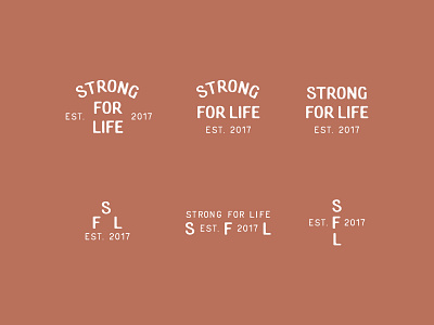 Strong For Life: Logotype apparel brand identity branding fitness graphic design gym identity lifestyle lockup logo logotype type typography